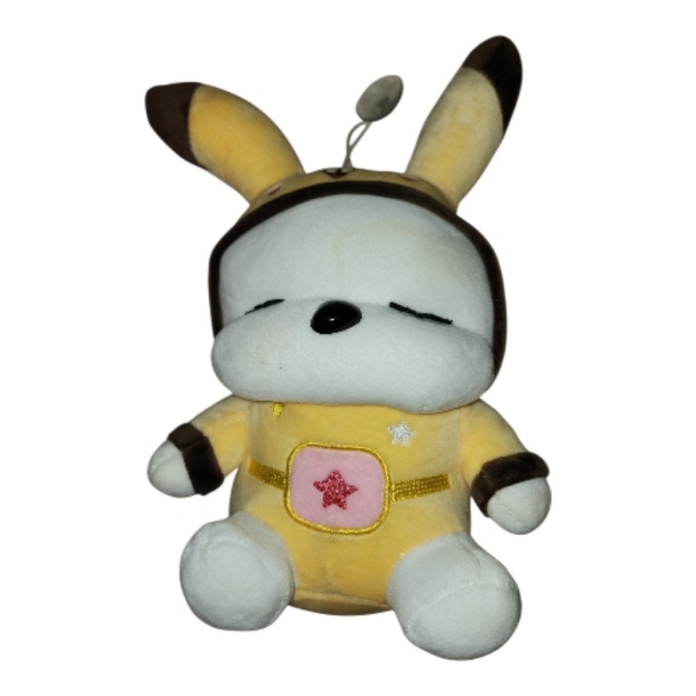 Kawaii Puppy Mishimaro Dressed As Pikachu Plush Soft Toy